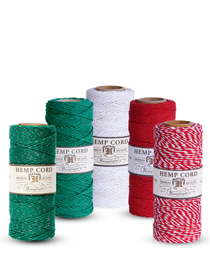 1mm Hemp Cord Value Packs Holiday Collection