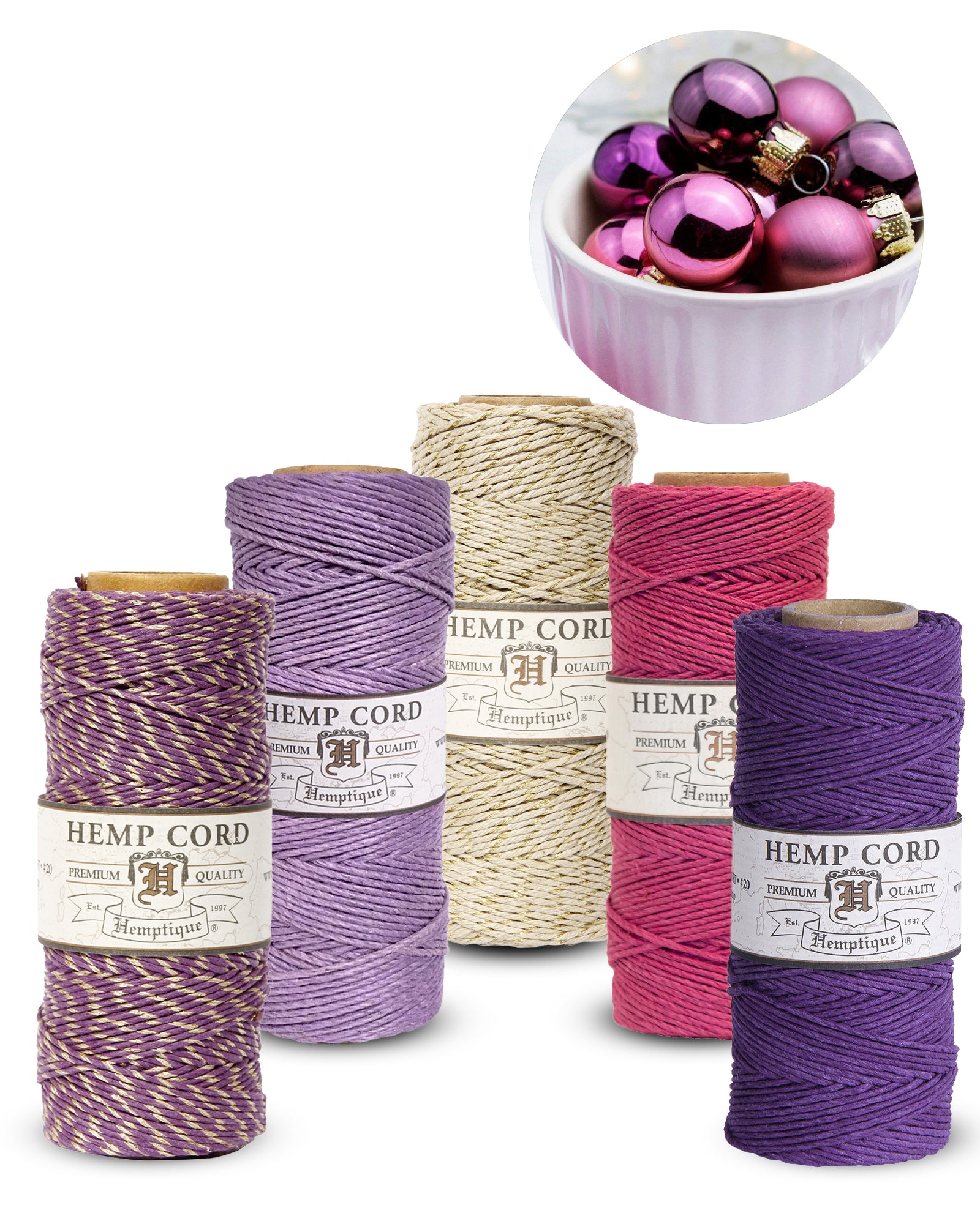 1mm Hemp Cord Value Packs Holiday Collection