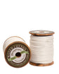 White Waxed Cotton Cord on Wood Spool