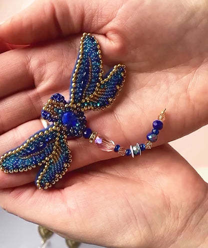 Mini Bead Embroidery Kit - Dragonfly