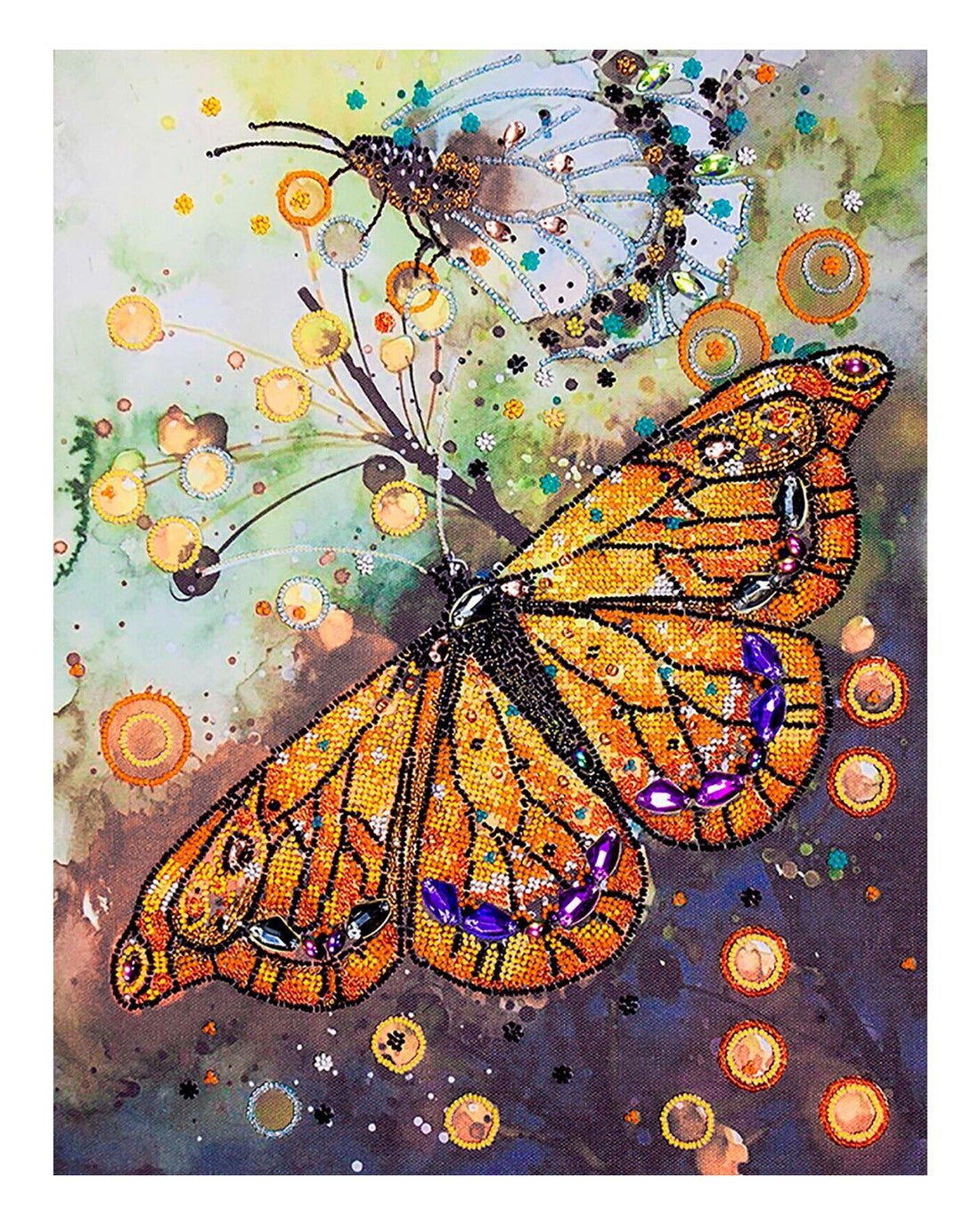Bead Embroidery Kit - Amber Flight