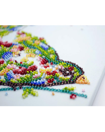 Bead Embroidery Kit - A Singing Bird