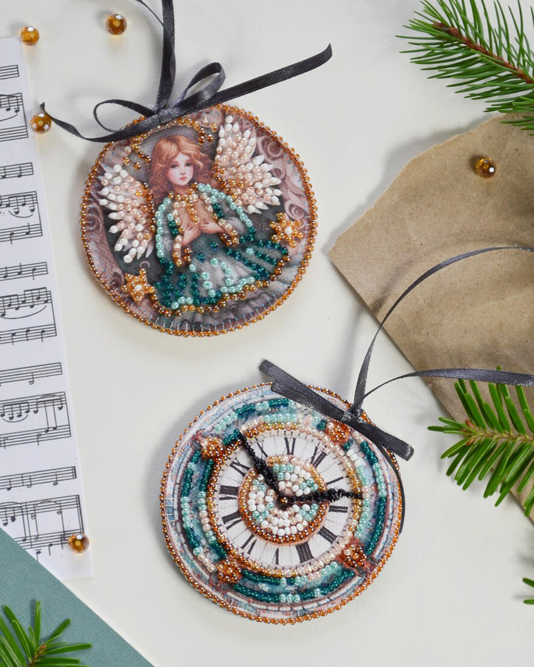 Mini Bead Embroidery Kit - Spirit of the Holiday