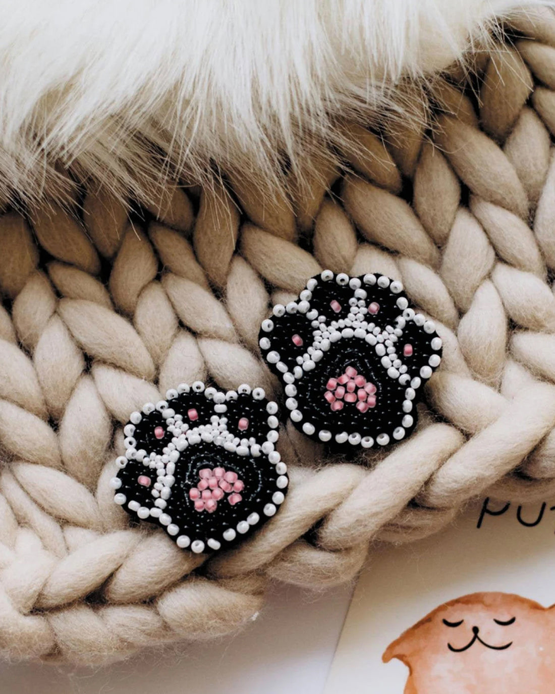 Mini Bead Jewelry Embroidery Kit - Claws