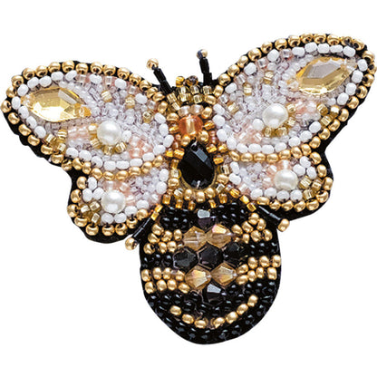 Mini Bead Embroidery Kit - Golden Bee