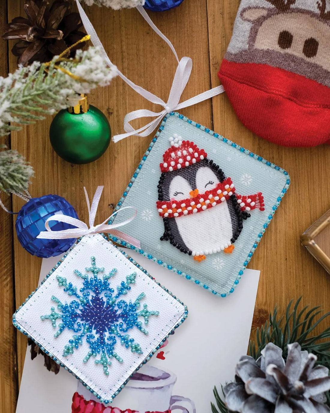 Mini Bead Embroidery Kit - Sweet Little Penguin