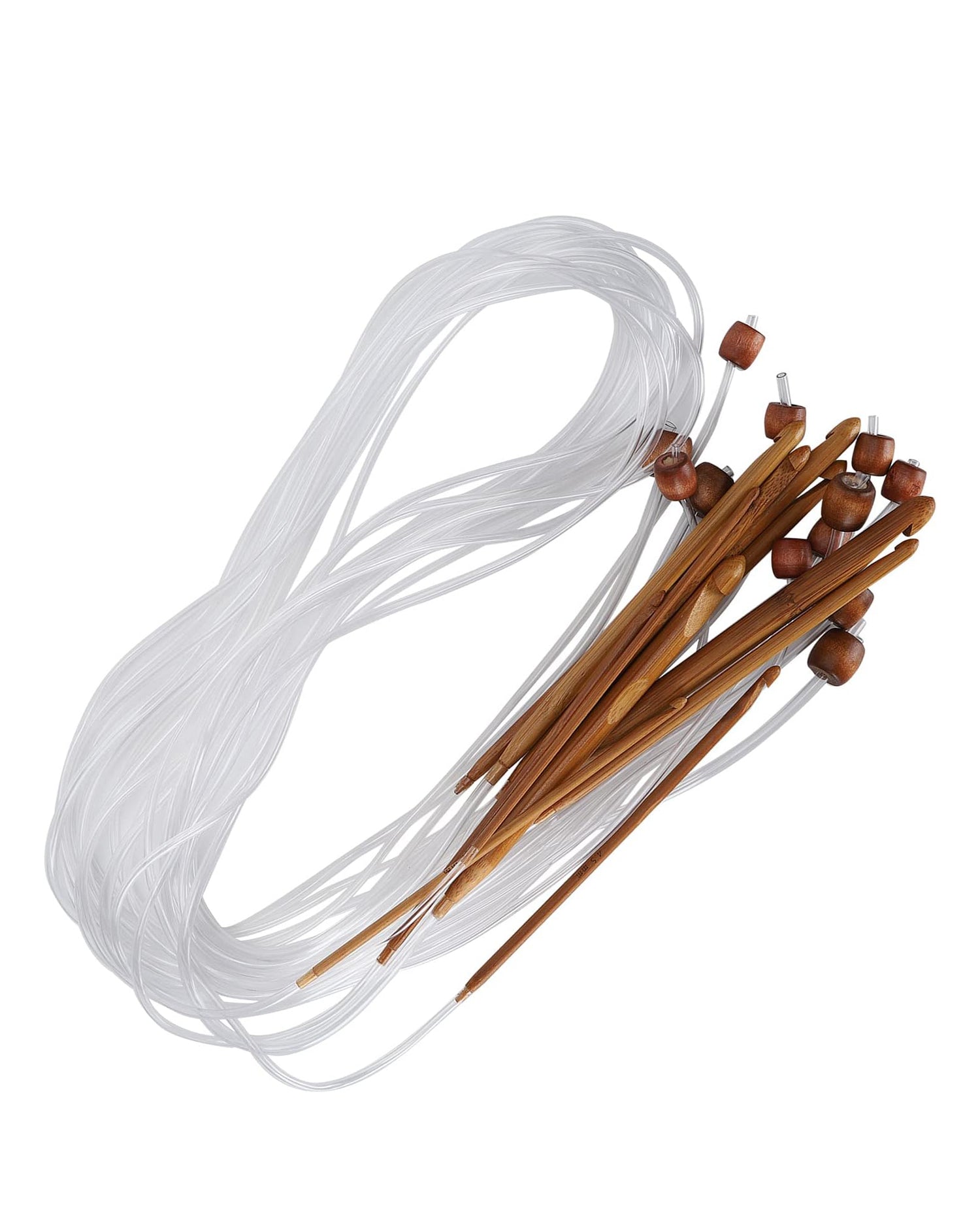 12pc Circular Bamboo Crochet Hook Sets