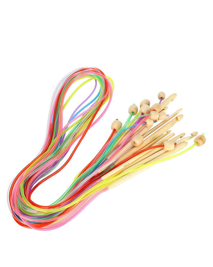 12pc Circular Bamboo Crochet Hook Sets