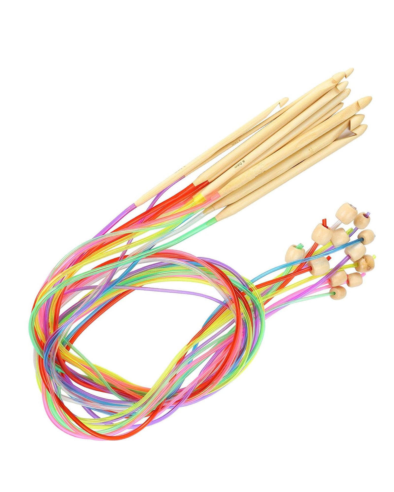 12pc Circular Bamboo Crochet Hook Sets
