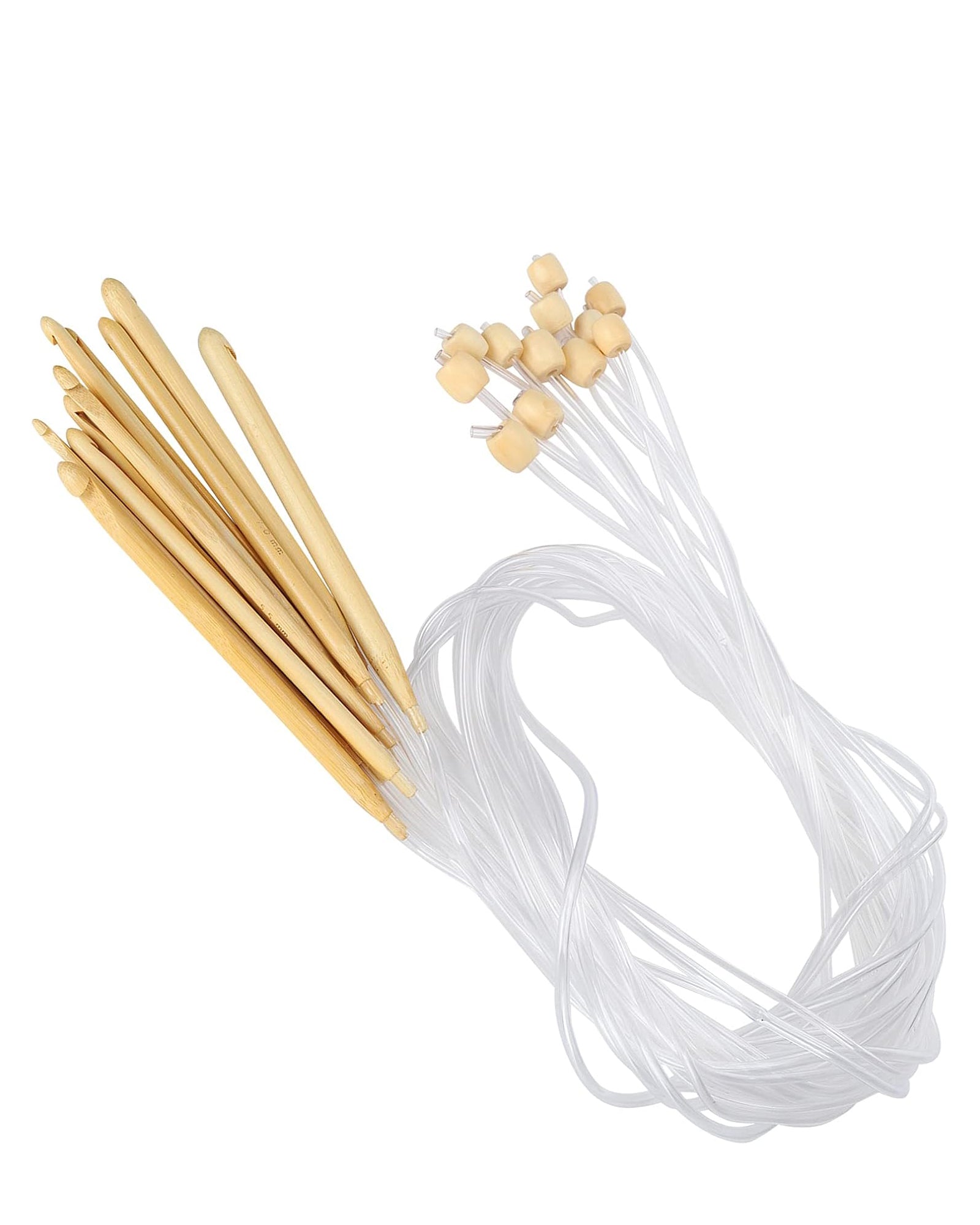 12pc Circular Bamboo Crochet Hook Sets