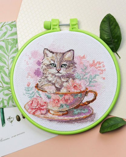 DIY Cross Stitch Kit - Tea Party