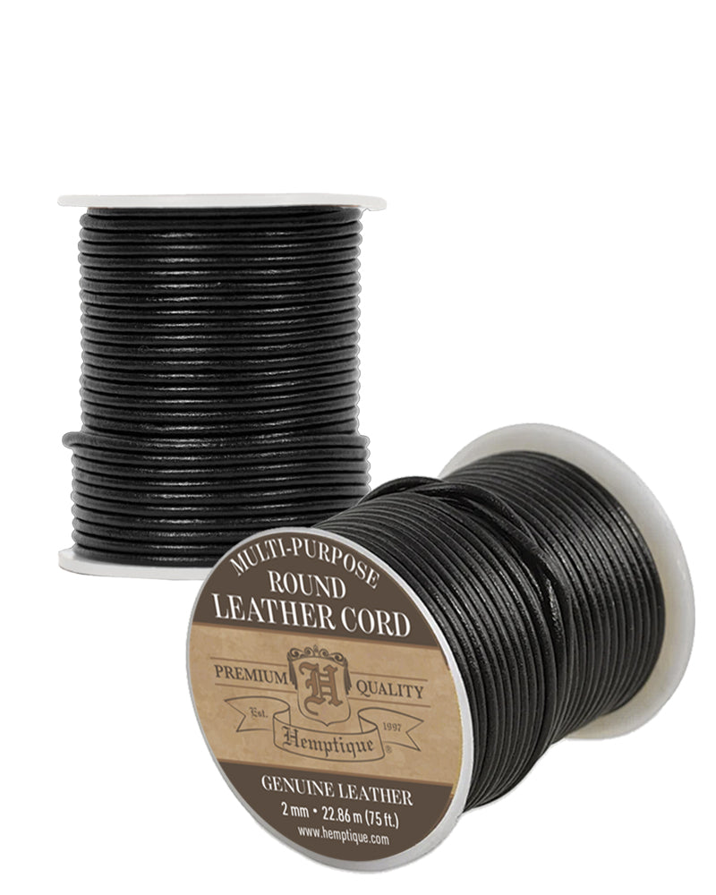 Leather Cord 2mm Round