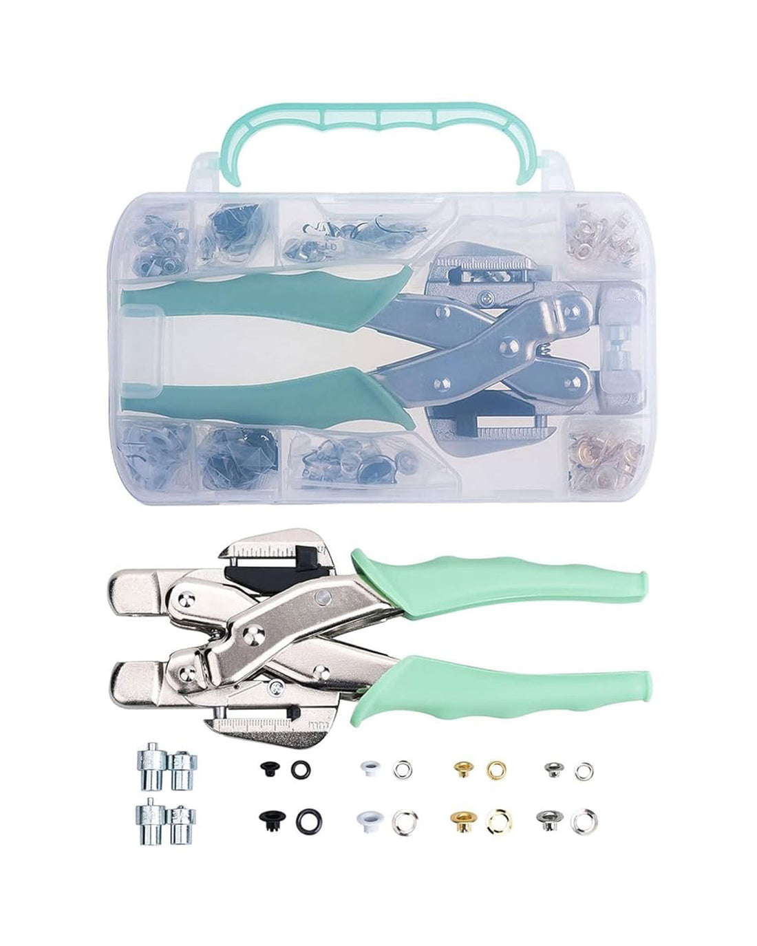 Grommet Tool &amp; Eyelet Hole Punch Plier Kit