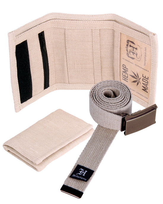 Hemp Belt & Wallet Accessory Bundle