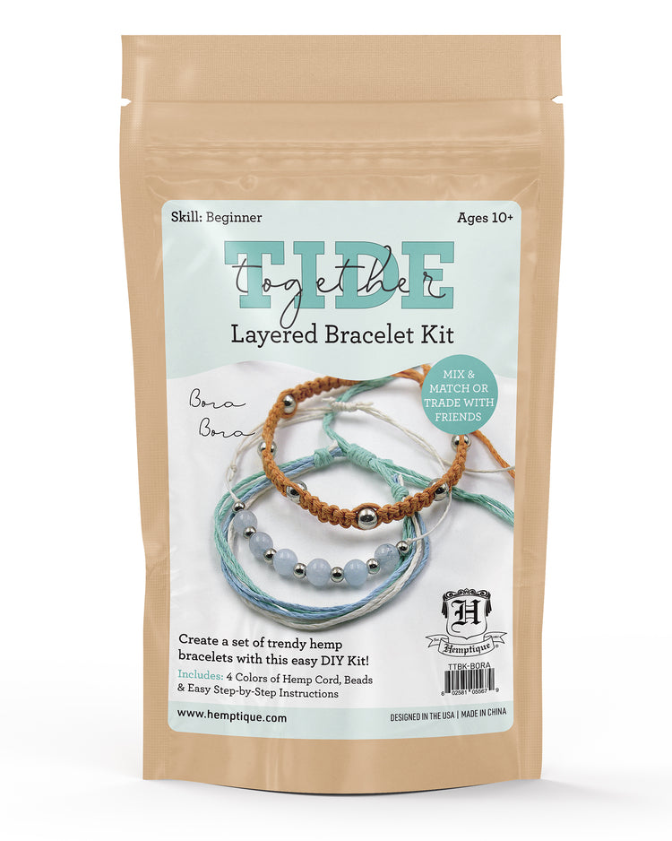 Tide Together Layered Hemp Cord Bracelet Kits