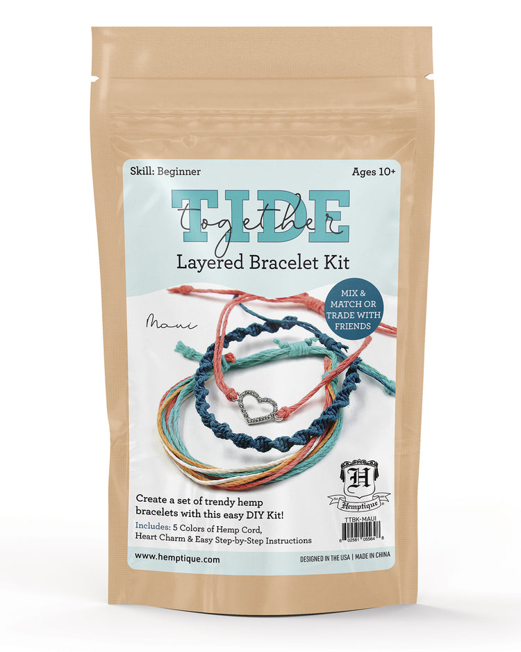 Hemp Cord Bracelet Kits With Instructions