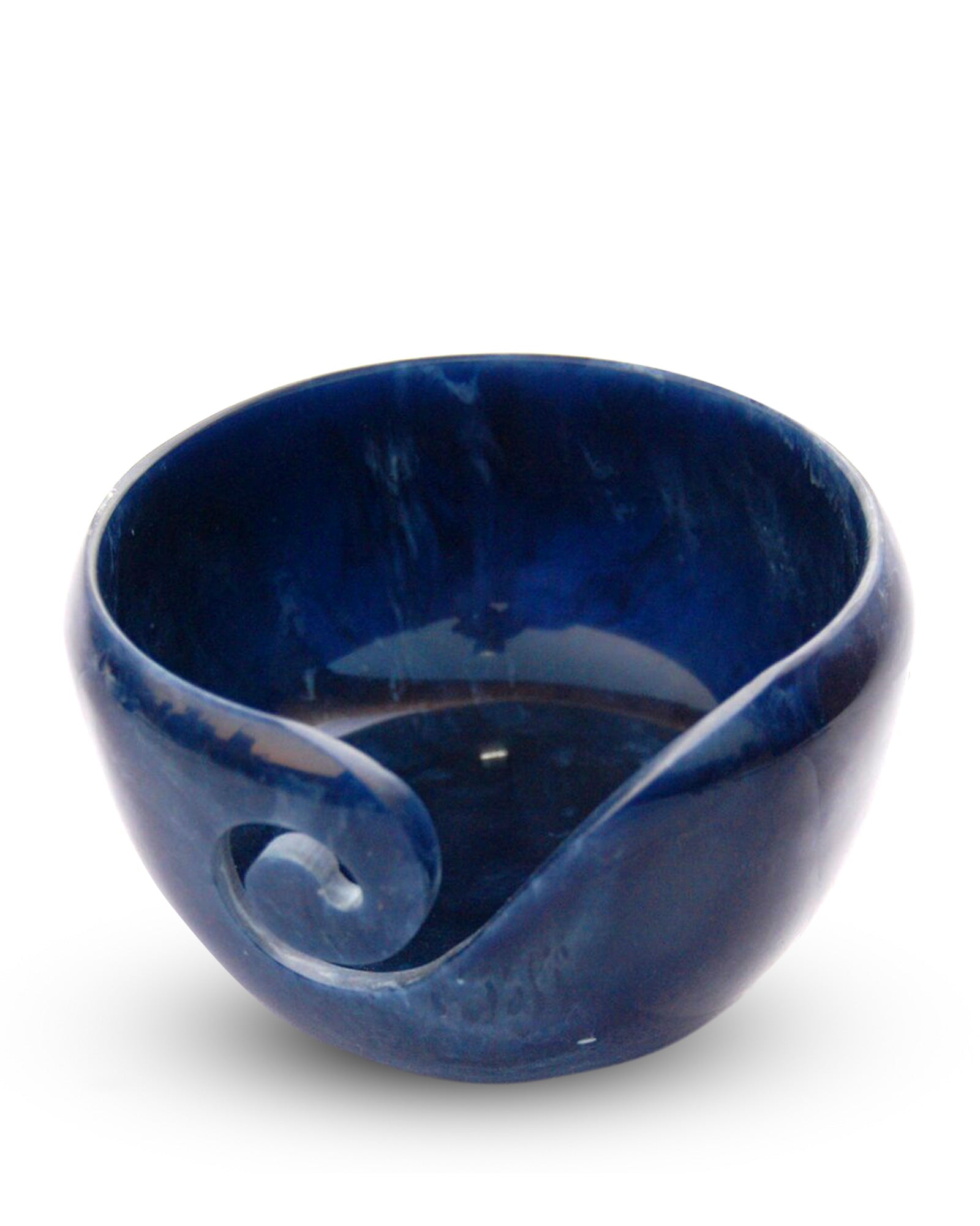 Crochet Bowl - Resin (Blue Marble)