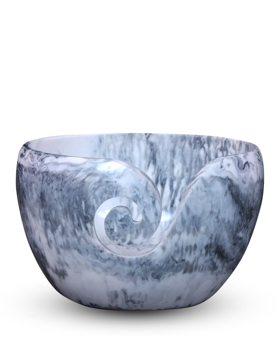 Yarn Bowl - Resin - Gray Marble