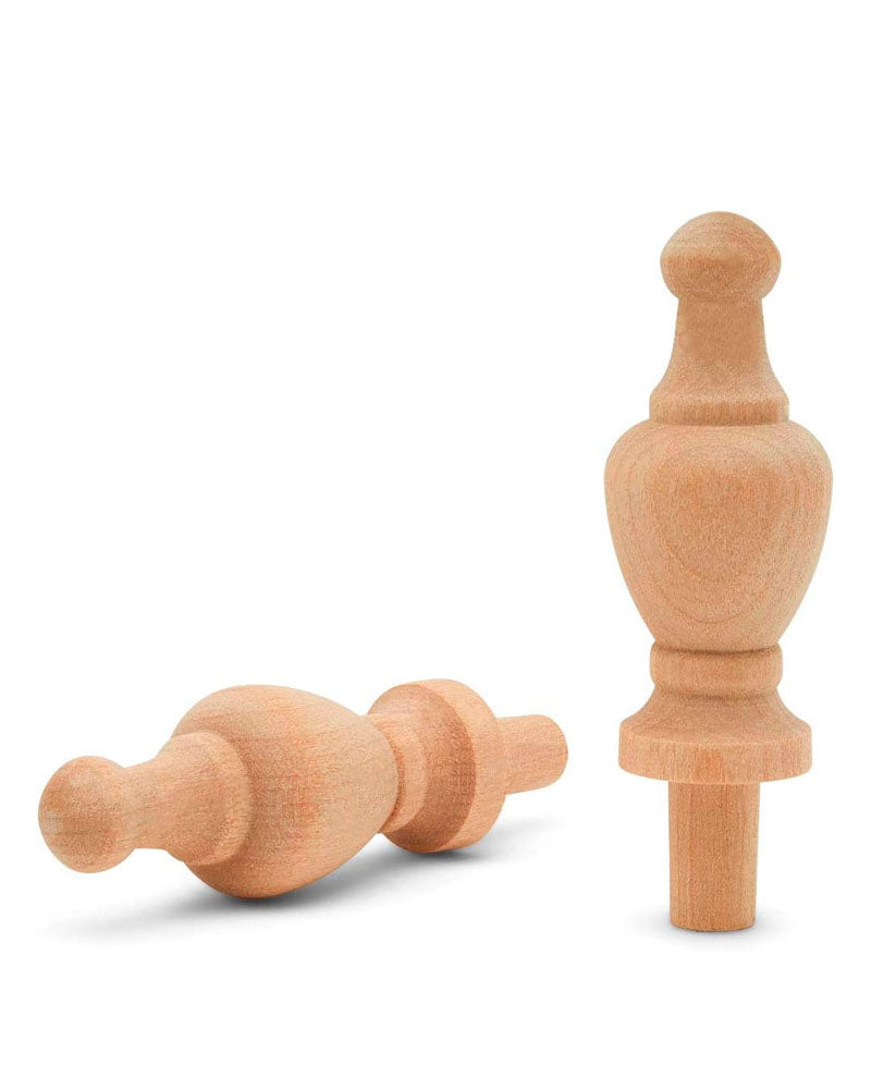 Wood Decorative 2 7/8 inch Finial