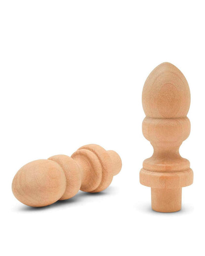 Wood Decorative 2 7/16 inch Finial