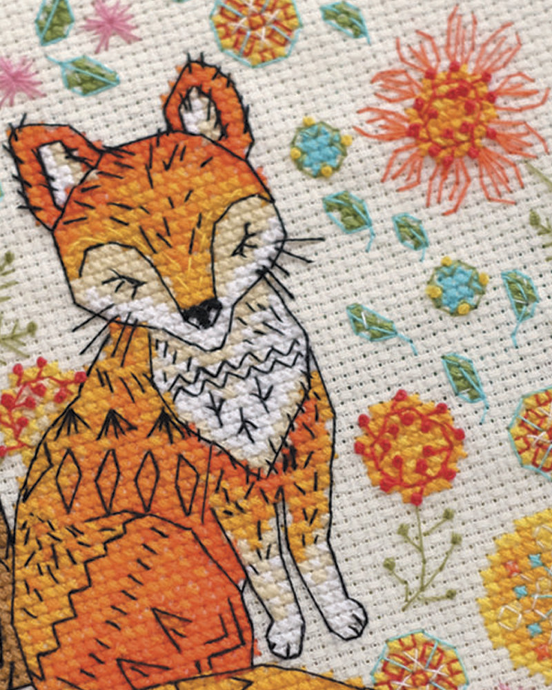 DIY Cross Stitch Kit - Fox