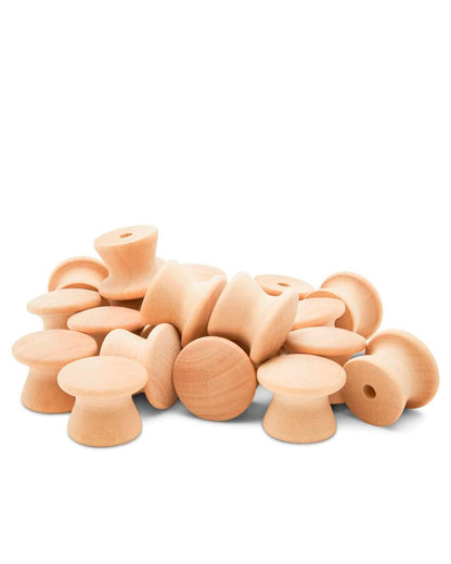 Wood Button Knobs