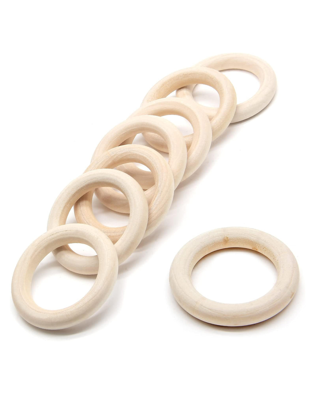 Wood Macramé Rings