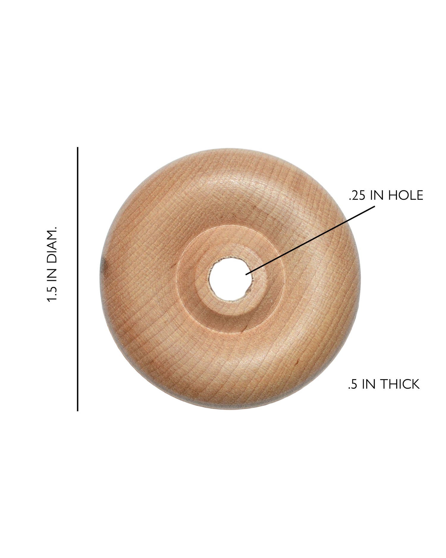 Wooden Toy Wheels 1.5 inch