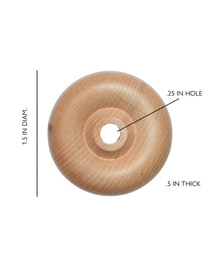 Wooden Toy Wheels 1.5 inch