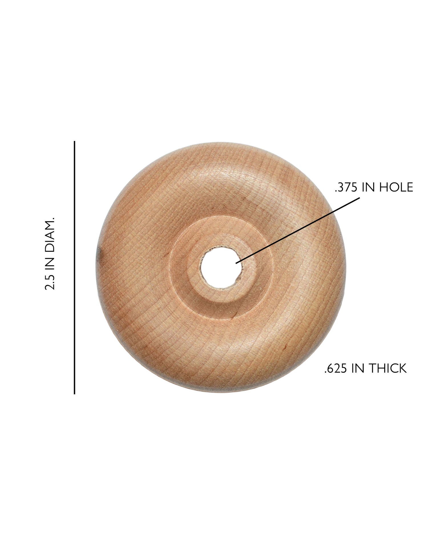Wooden Toy Wheels 2.5 inch