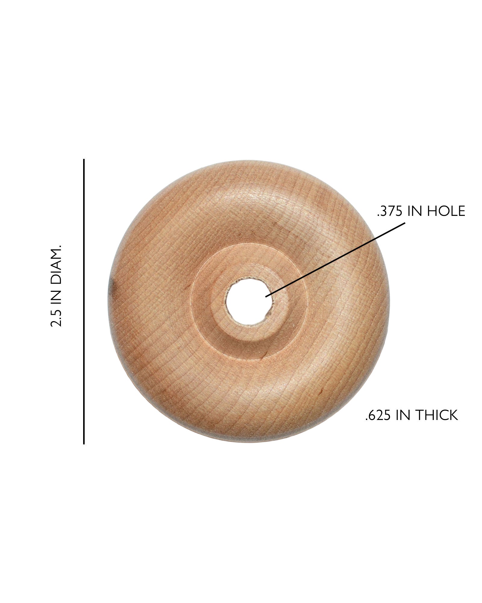 Wooden Toy Wheels 2.5 inch