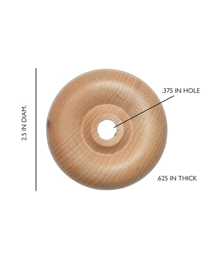 Wooden Toy Wheels 2.5 inch