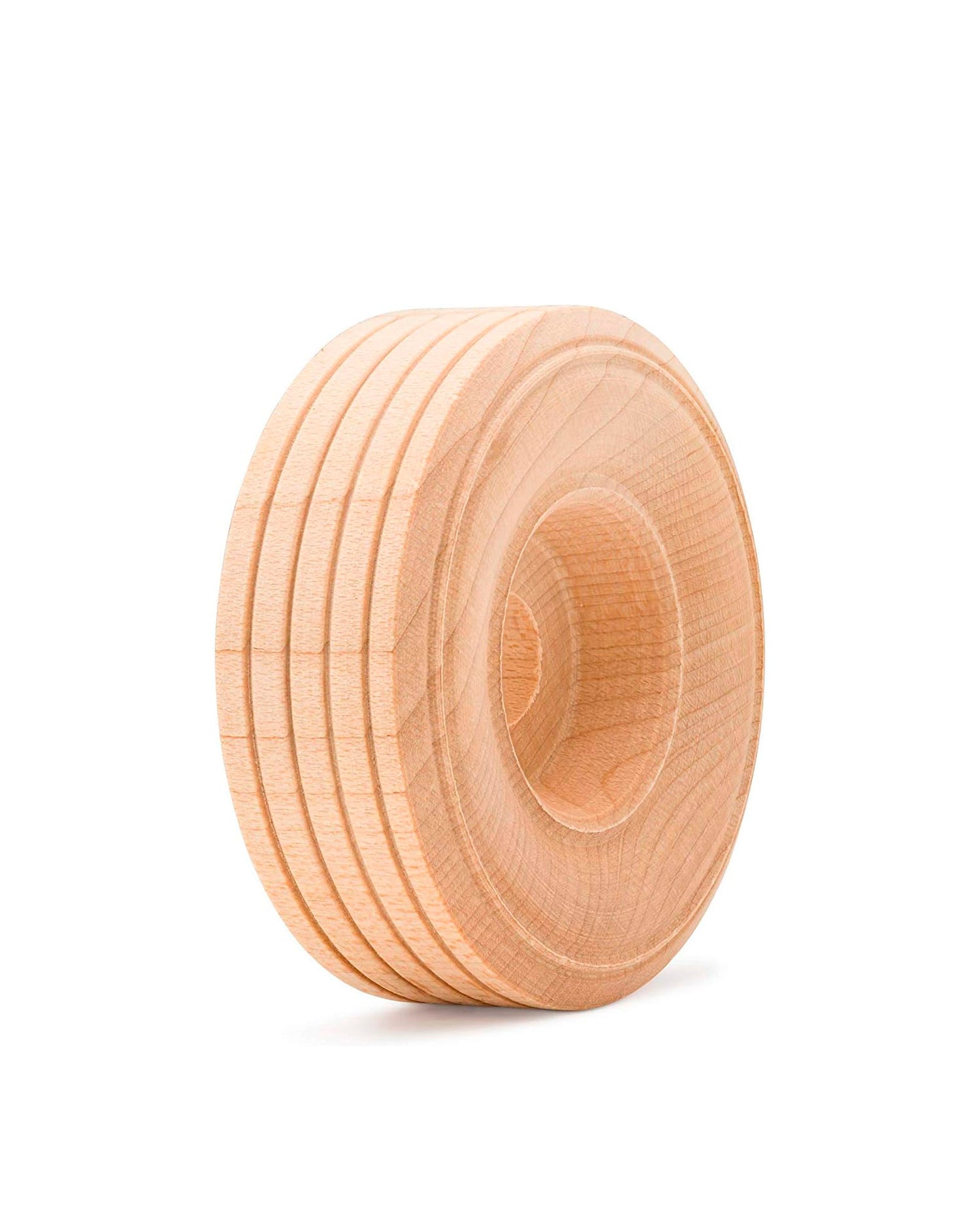 Wooden Toy Wheels with Tread 2.5 inch