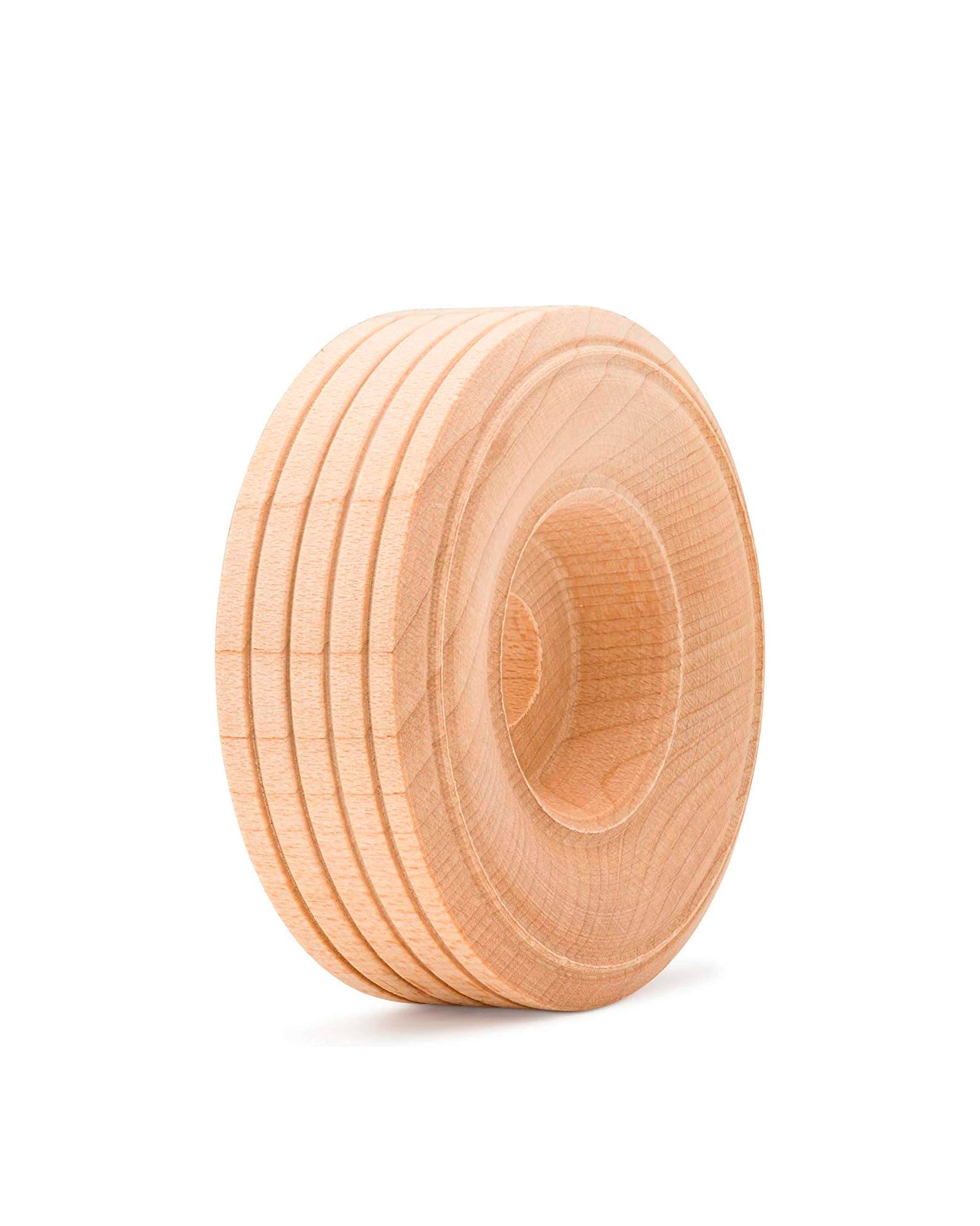 Wooden Toy Wheels with Tread 2.5 inch