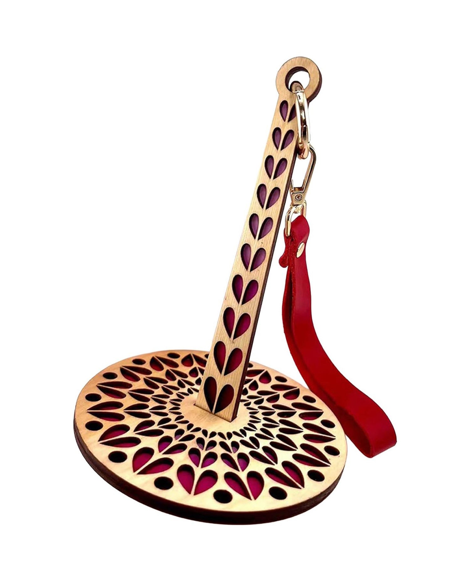 wooden yarn holder for crochet