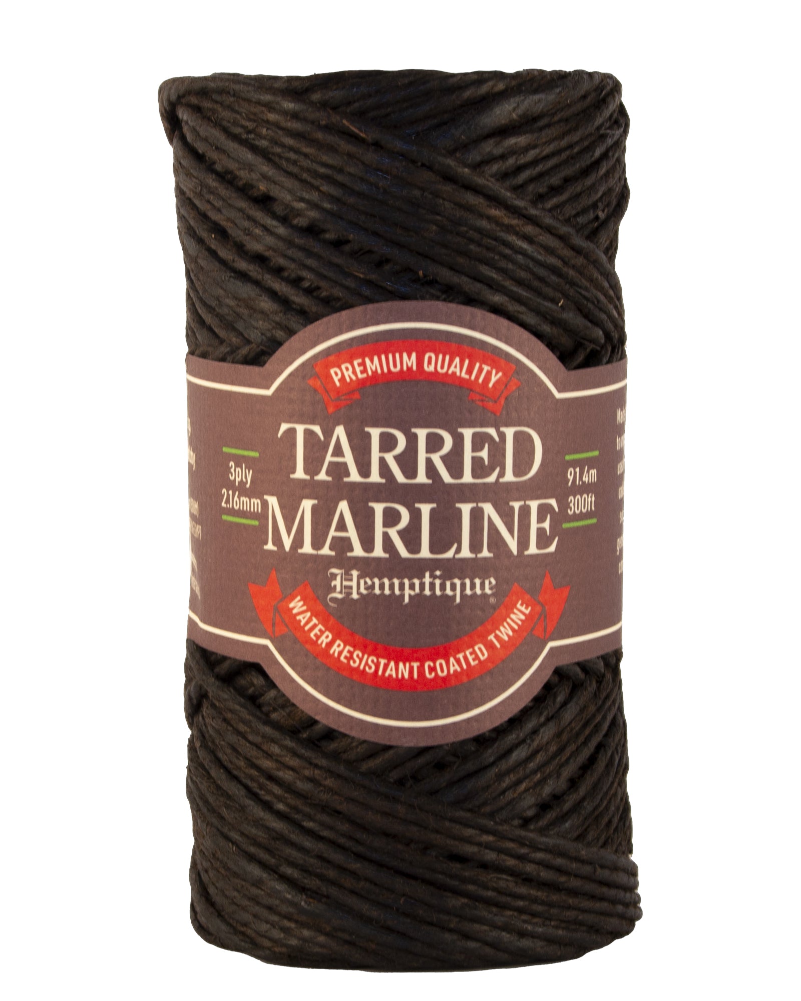 Tarred Tarred Marline Linen Twine - Hemptique