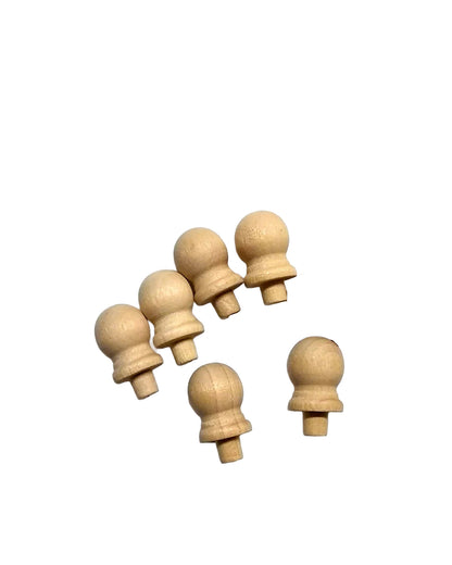 Wood 0.5 inch Finial