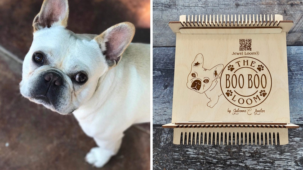 Jewel Loom Wood Bead Weaving Loom Boo Boo Coaster Maker Loom