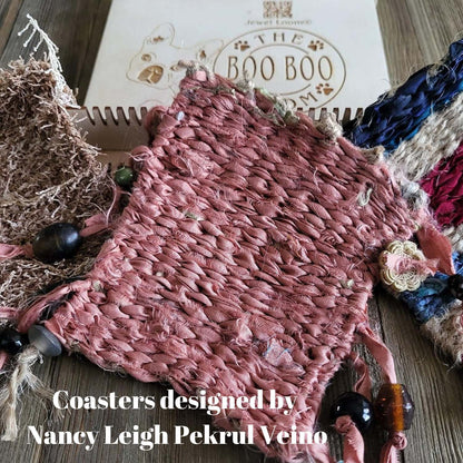 Jewel Loom Wood Bead Weaving Loom Boo Boo Coaster Maker Loom
