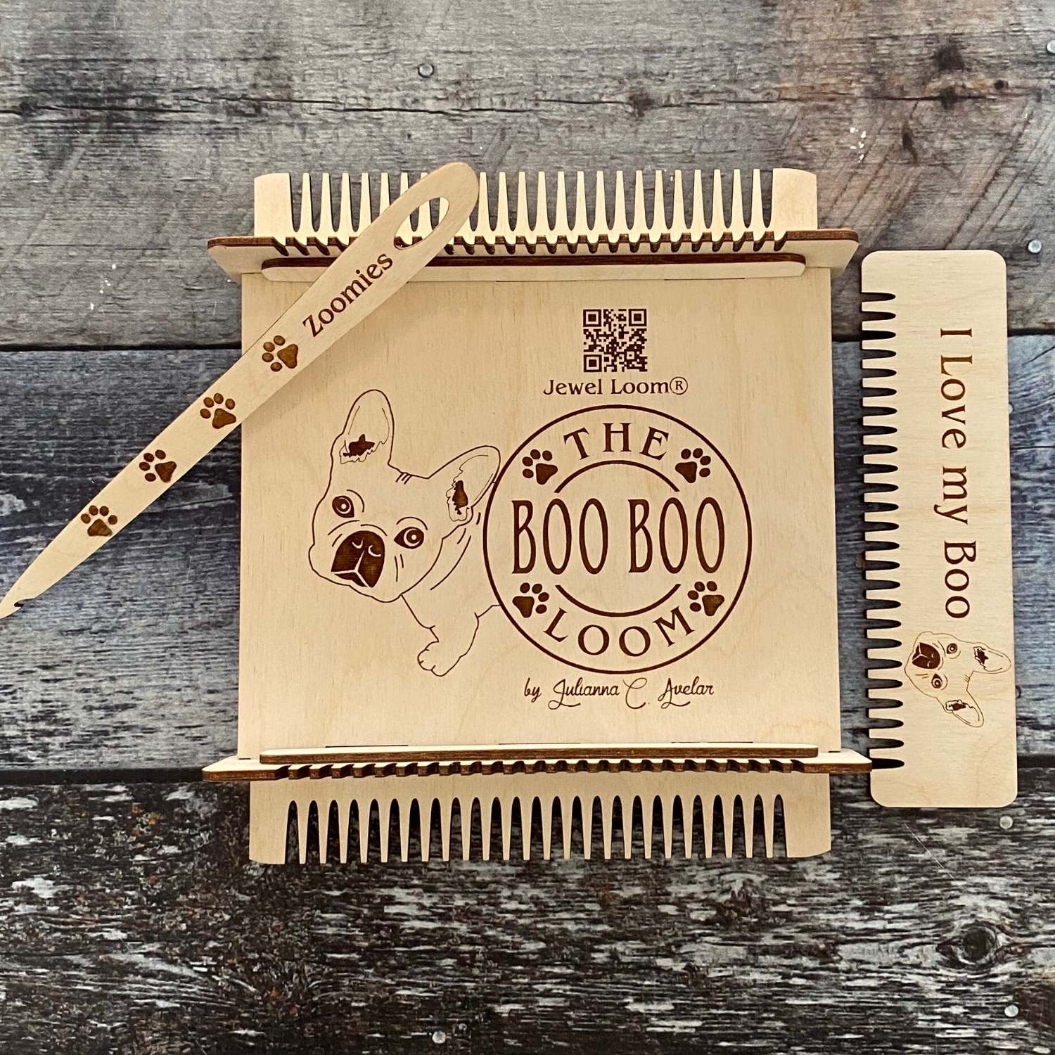 Jewel Loom Wood Bead Weaving Loom Boo Boo Coaster Maker Loom