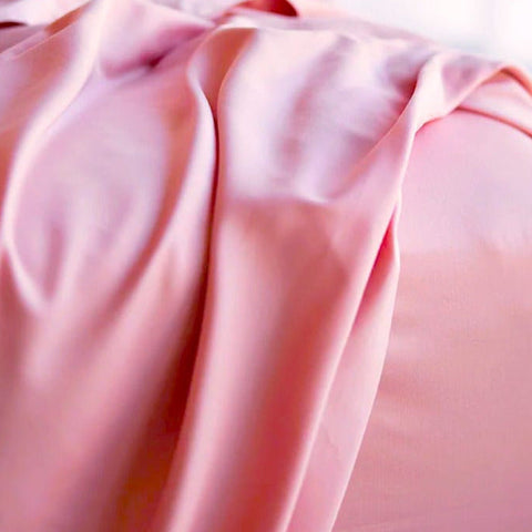 Pale Rose Bamboo Bed Sheets Set | Satin Weave | 400 TC Fabric