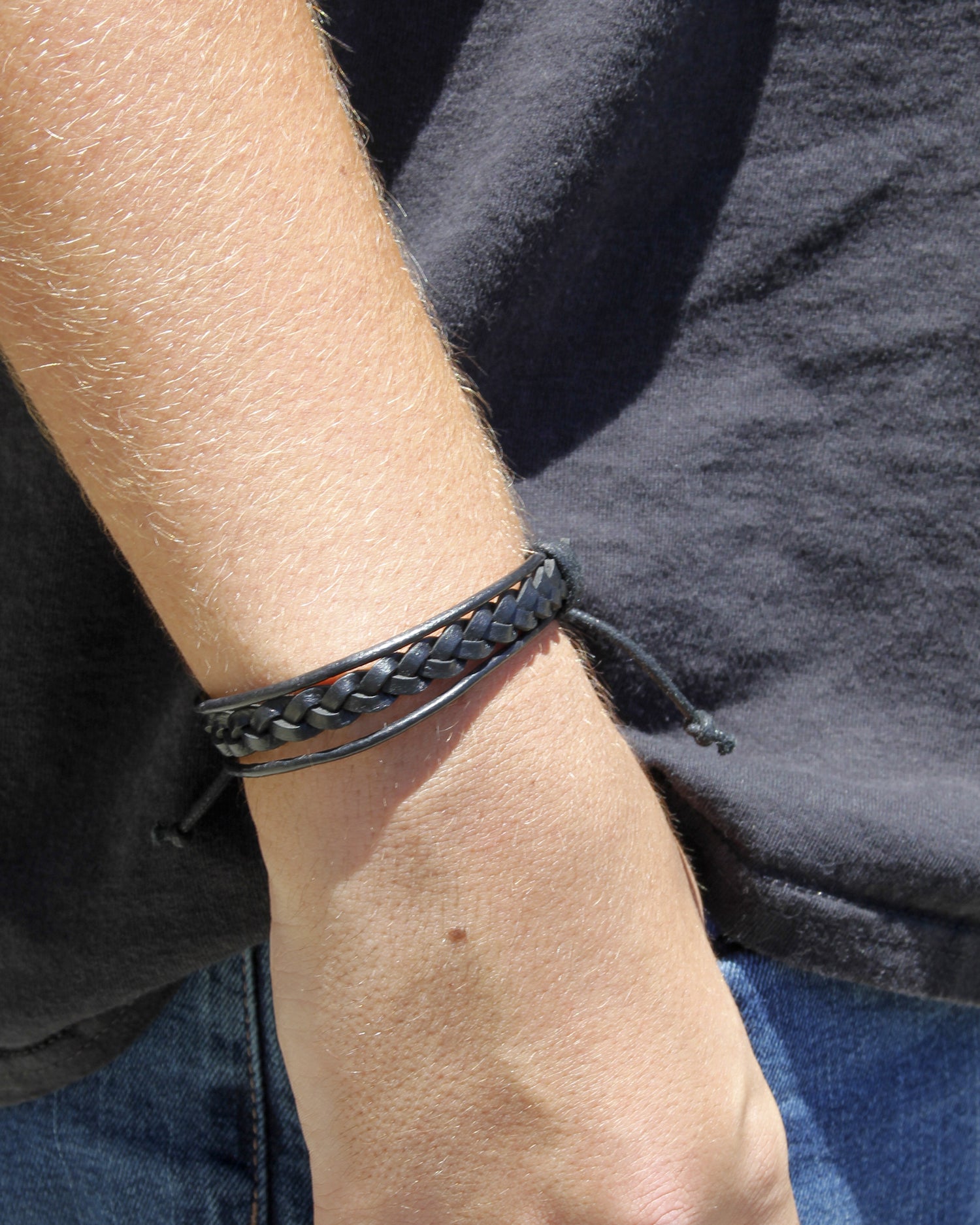 Genuine Leather Adjustable Bracelets