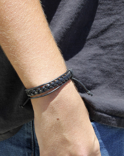 Genuine Leather Adjustable Bracelets