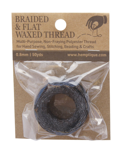 0.8mm Braided & Flat Waxed Thread