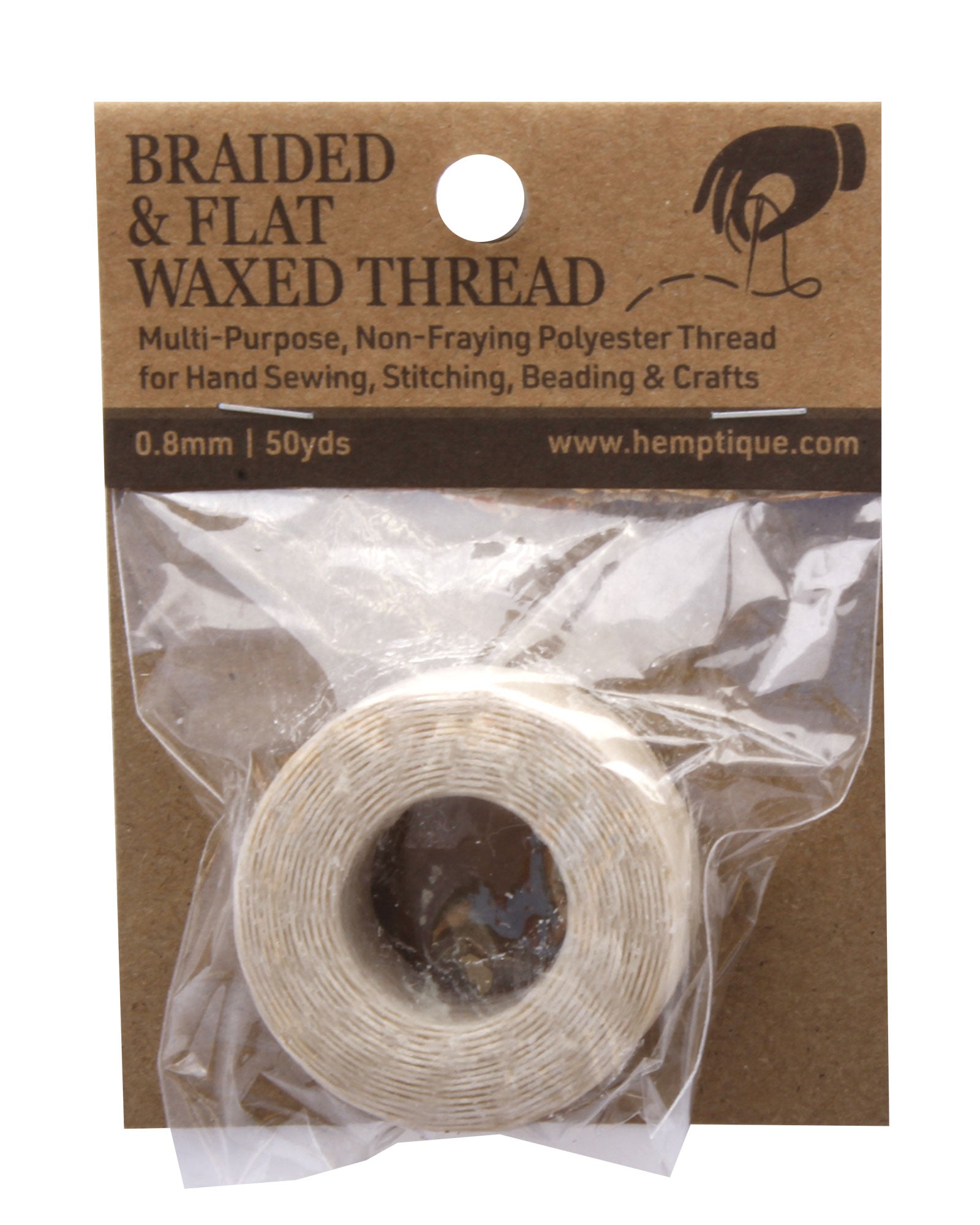 0.8mm Braided &amp; Flat Waxed Thread