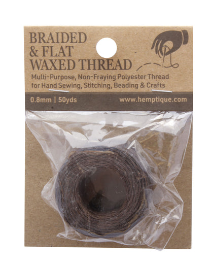 0.8mm Braided & Flat Waxed Thread