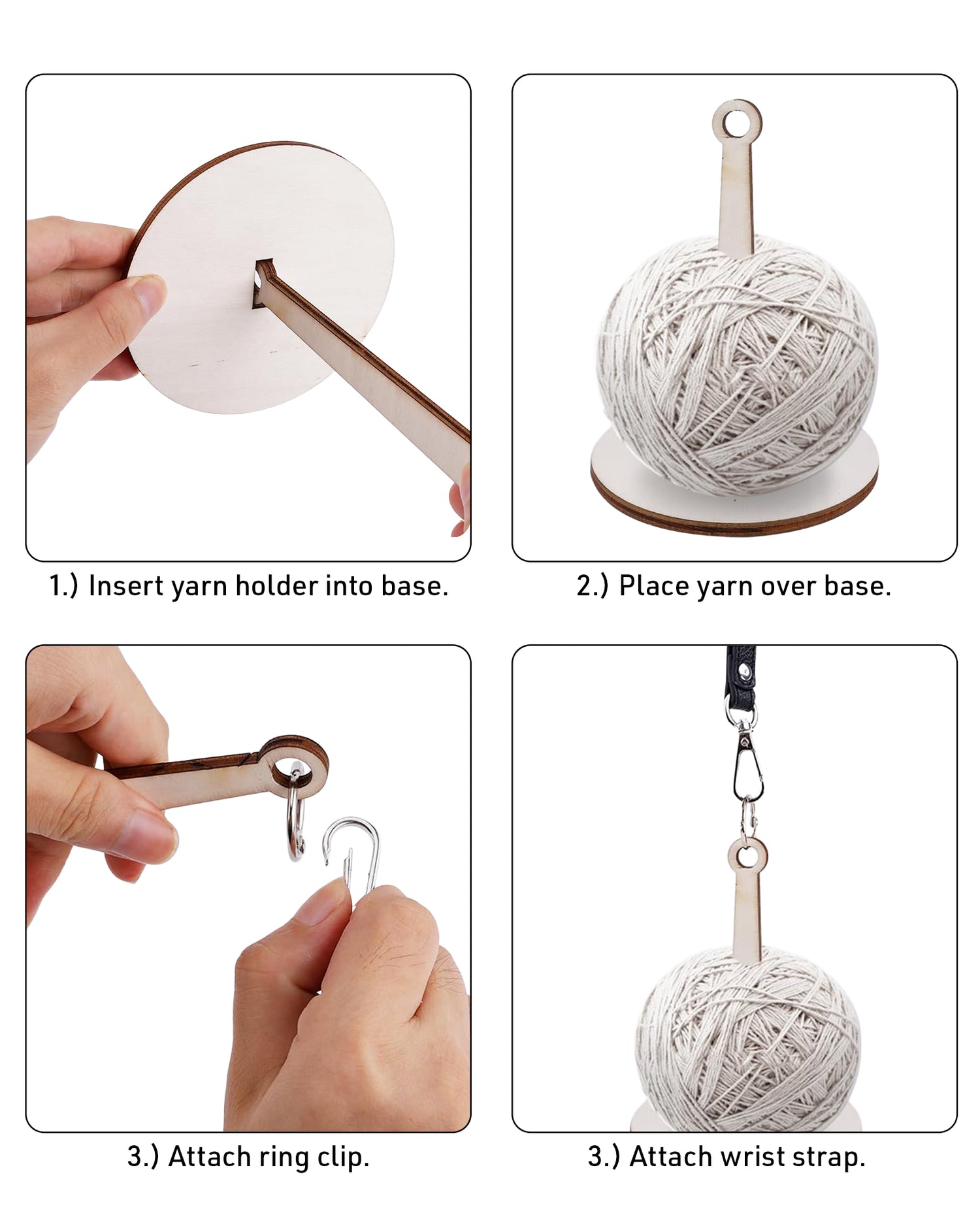 Wrist Yarn Holder - Blue Sheep Design