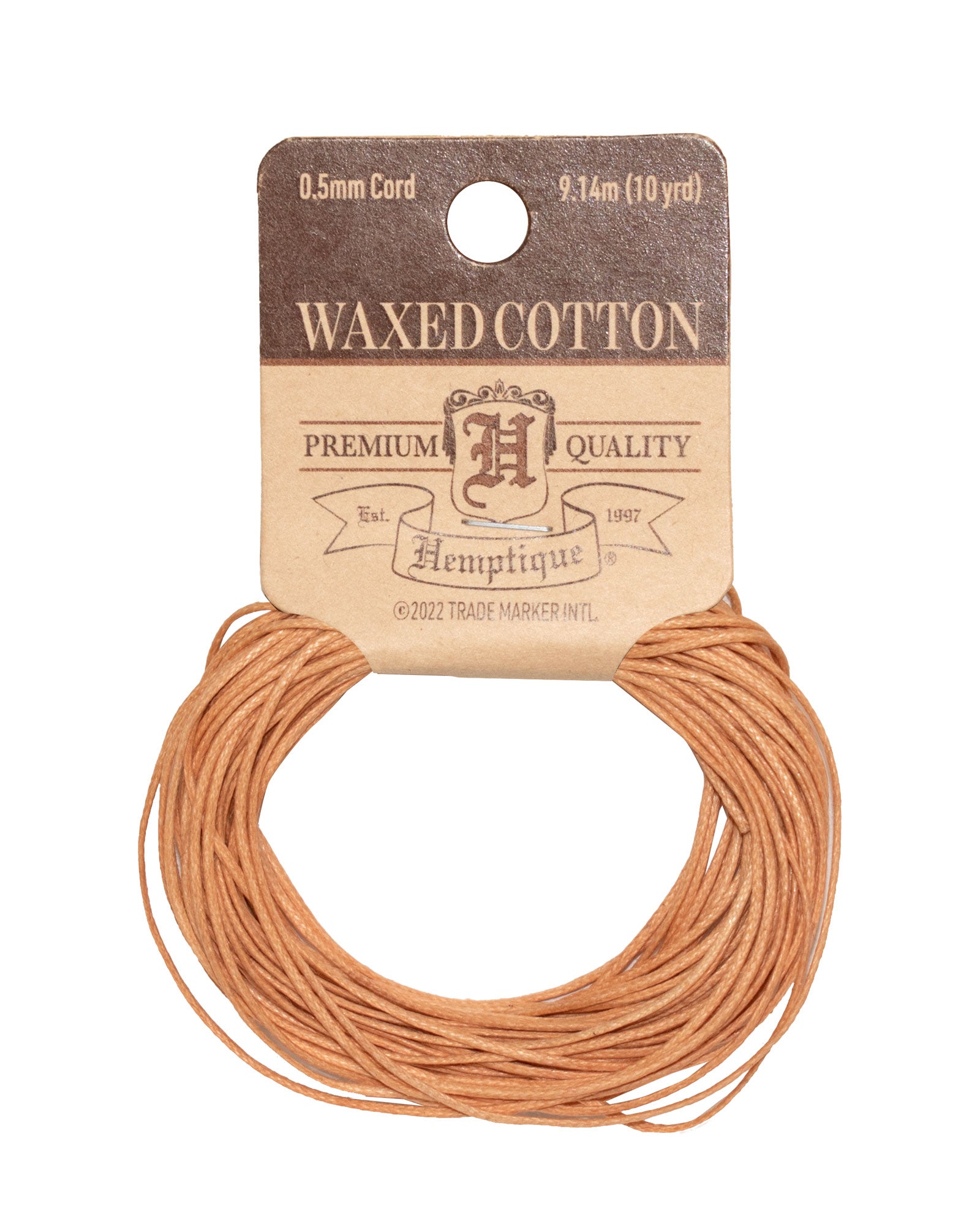 Waxed hot sale cotton string