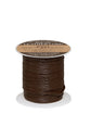0.5mm Round Leather Cord Brown