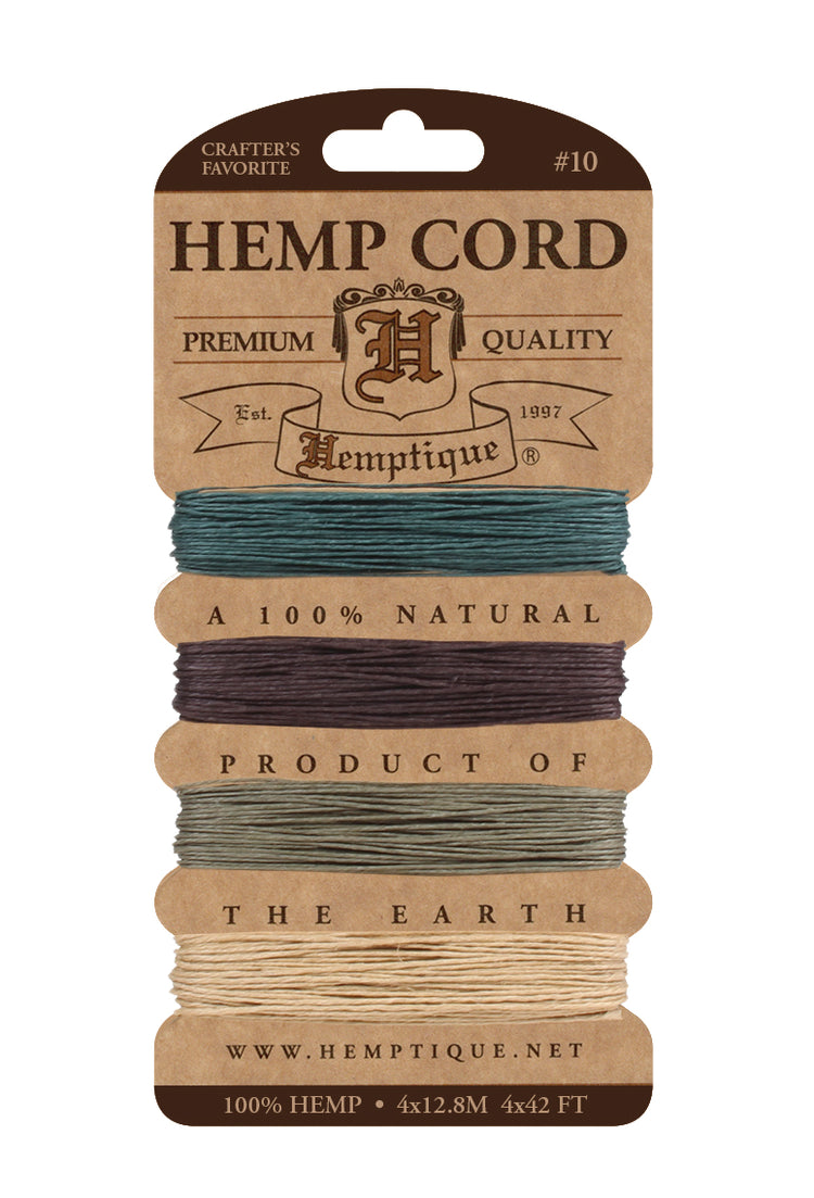 Hemp Cord Card 10 lb camouflage